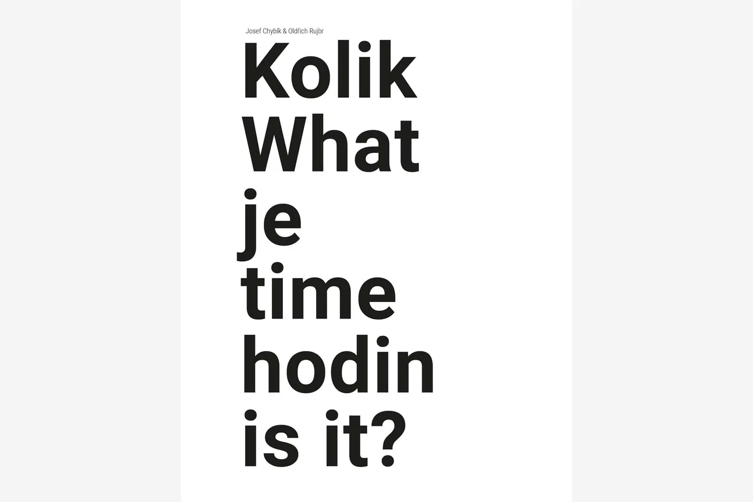 Kolik je hodin?